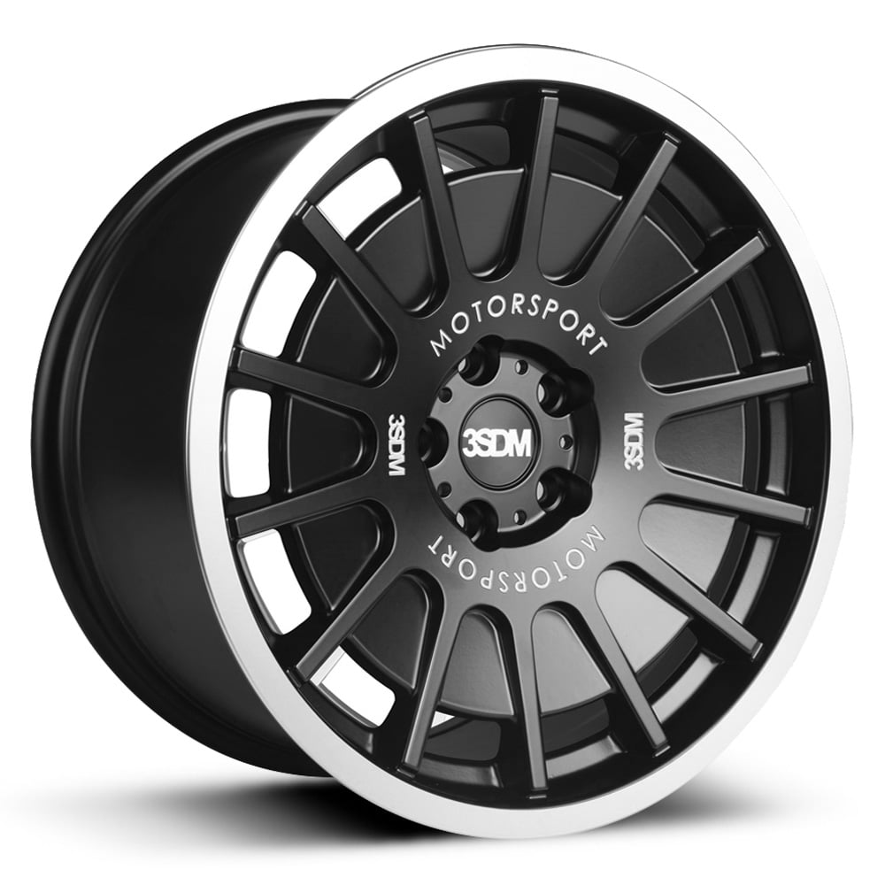 3SDM 0.66 - Matt Black with Polished Rim