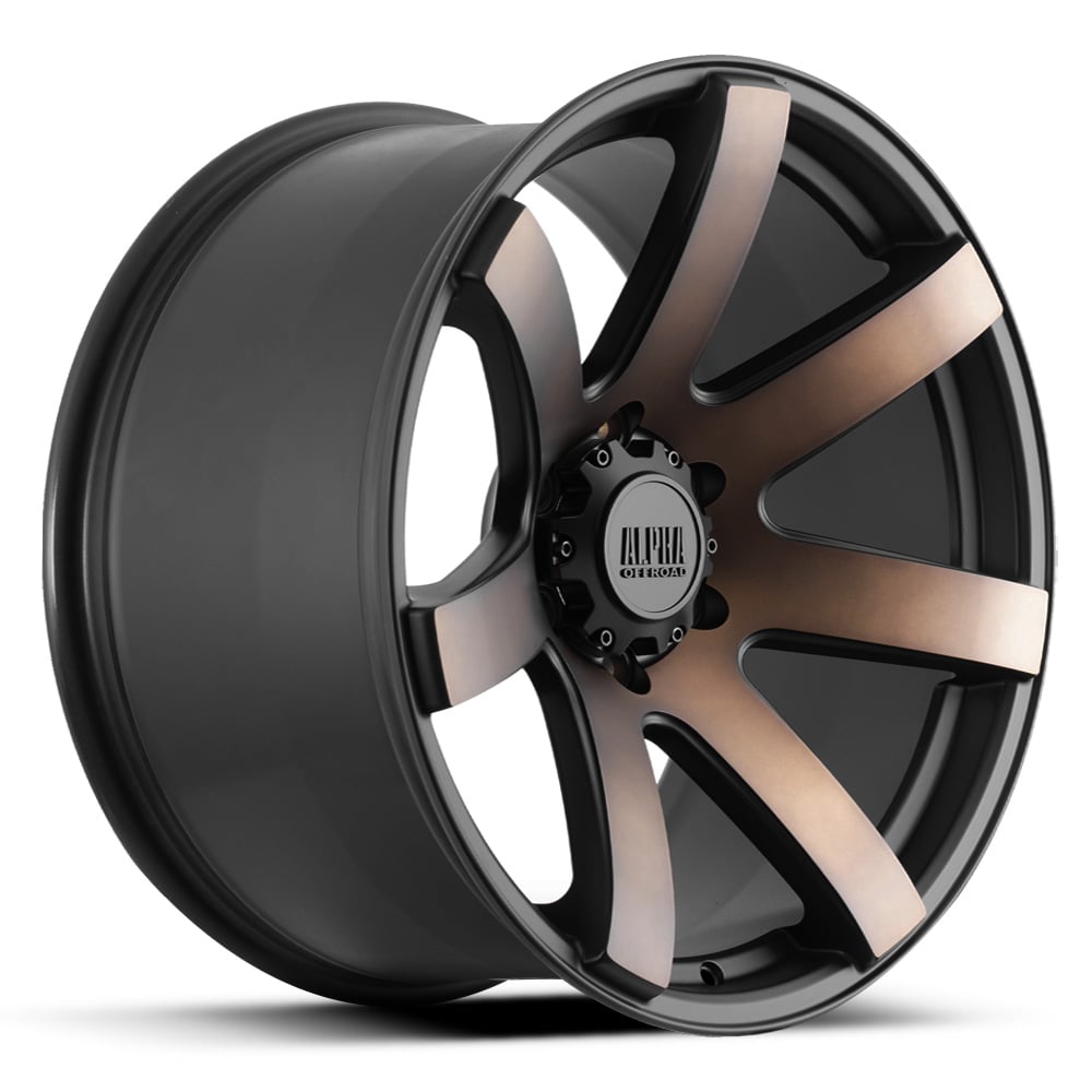 Alpha Offroad Gauntlet - Satin Black with Bronze Tinted Polished Face