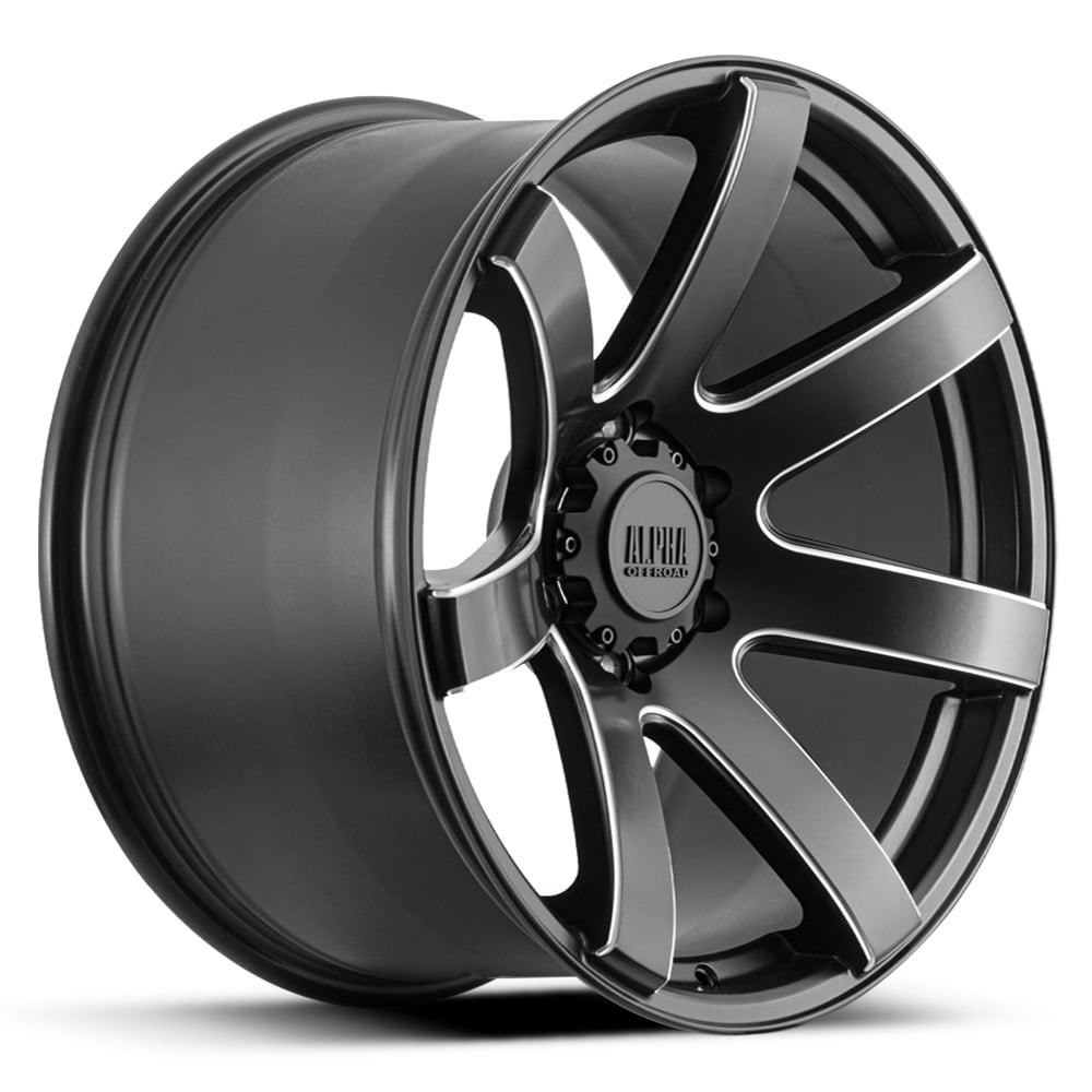 Alpha Offroad Gauntlet - Satin Black with Milled Detailing