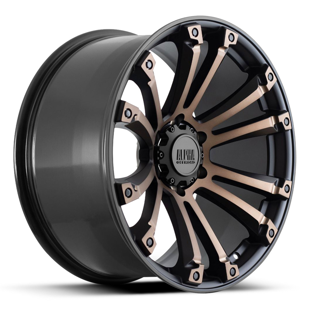 Alpha Offroad Maverick - Satin Black with Bronze Tinted Polished Face