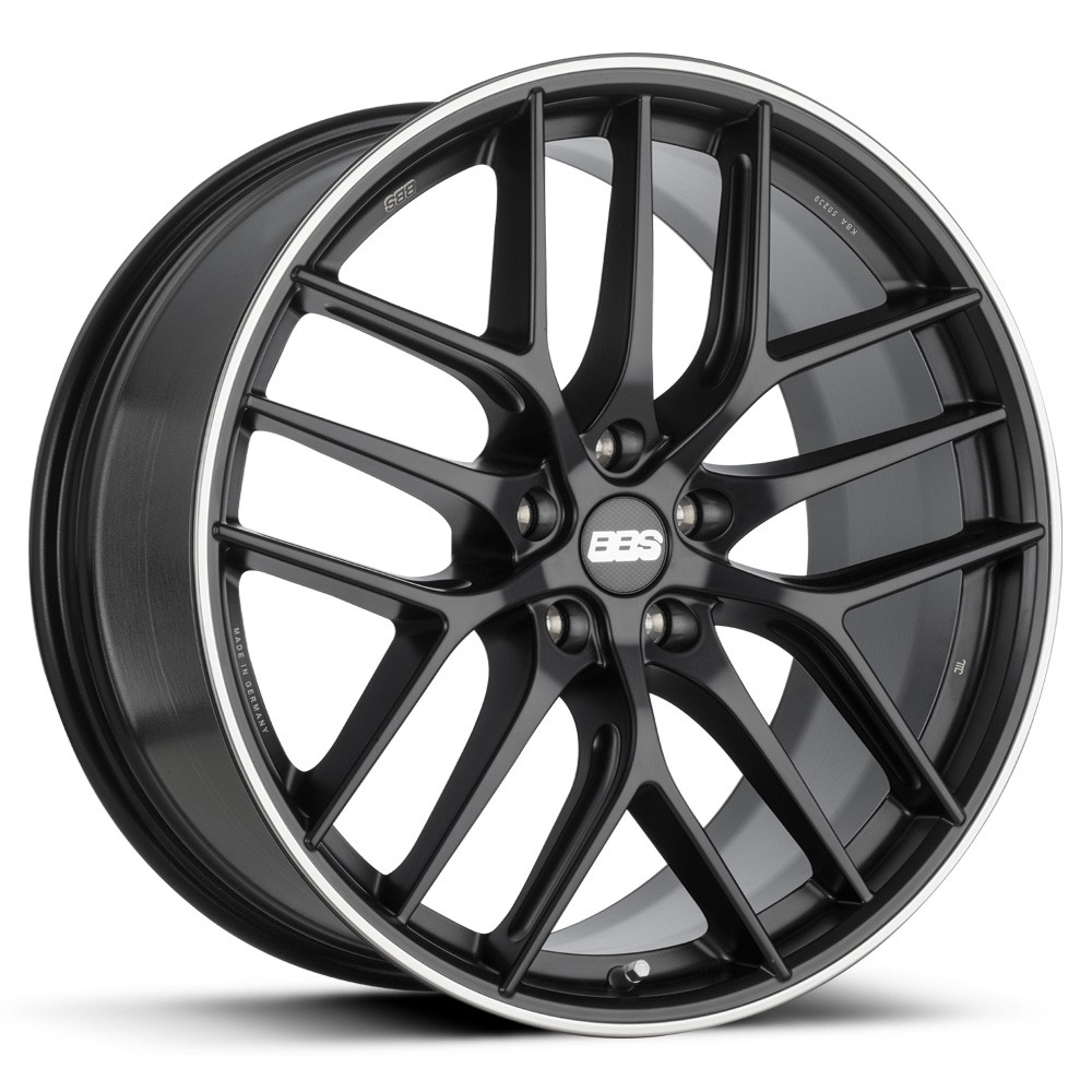 BBS CC-R - Satin Black with Stainless Rim Protector