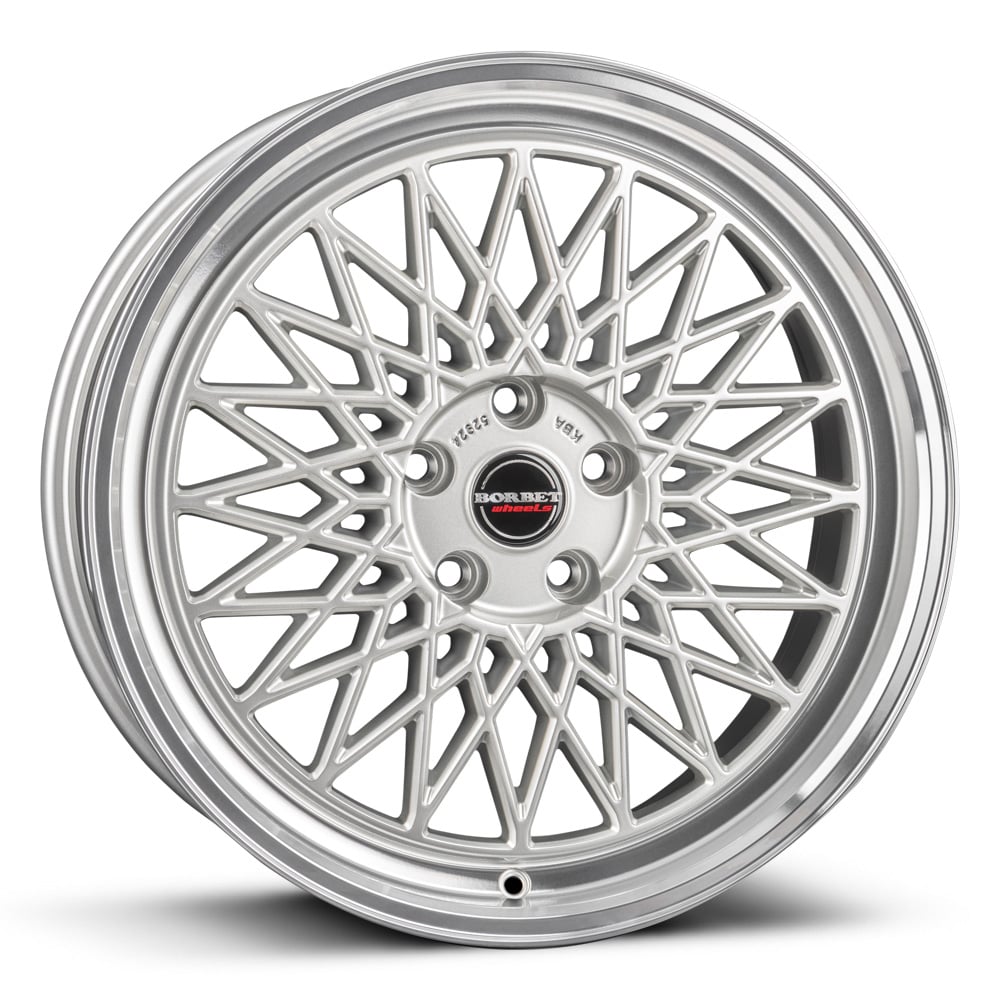 Borbet B - Silver with Polished Rim