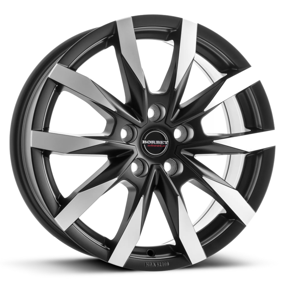 Borbet CW5 - Matt Black with Polished Face