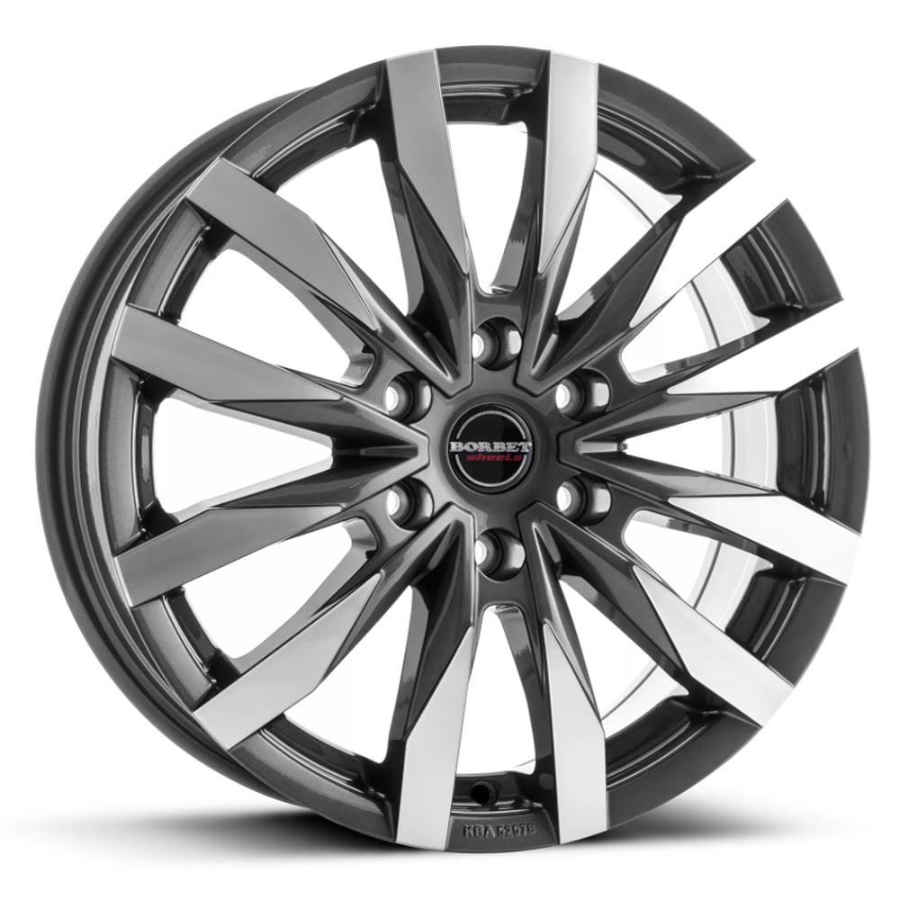 Borbet CW6 - Gloss Mistral Anthracite with Polished Face