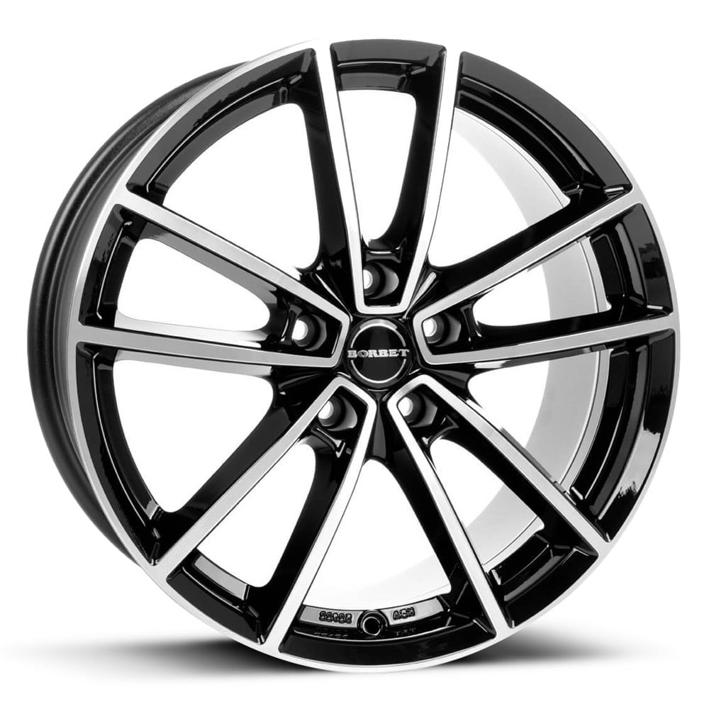 Borbet W - Gloss Black with Polished Face