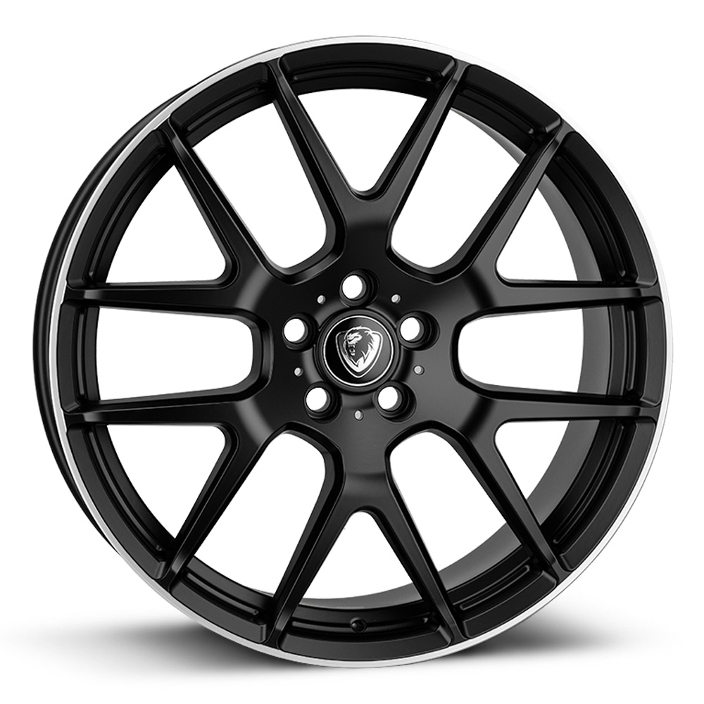 Cades Comana - Matt Black with Polished Rim