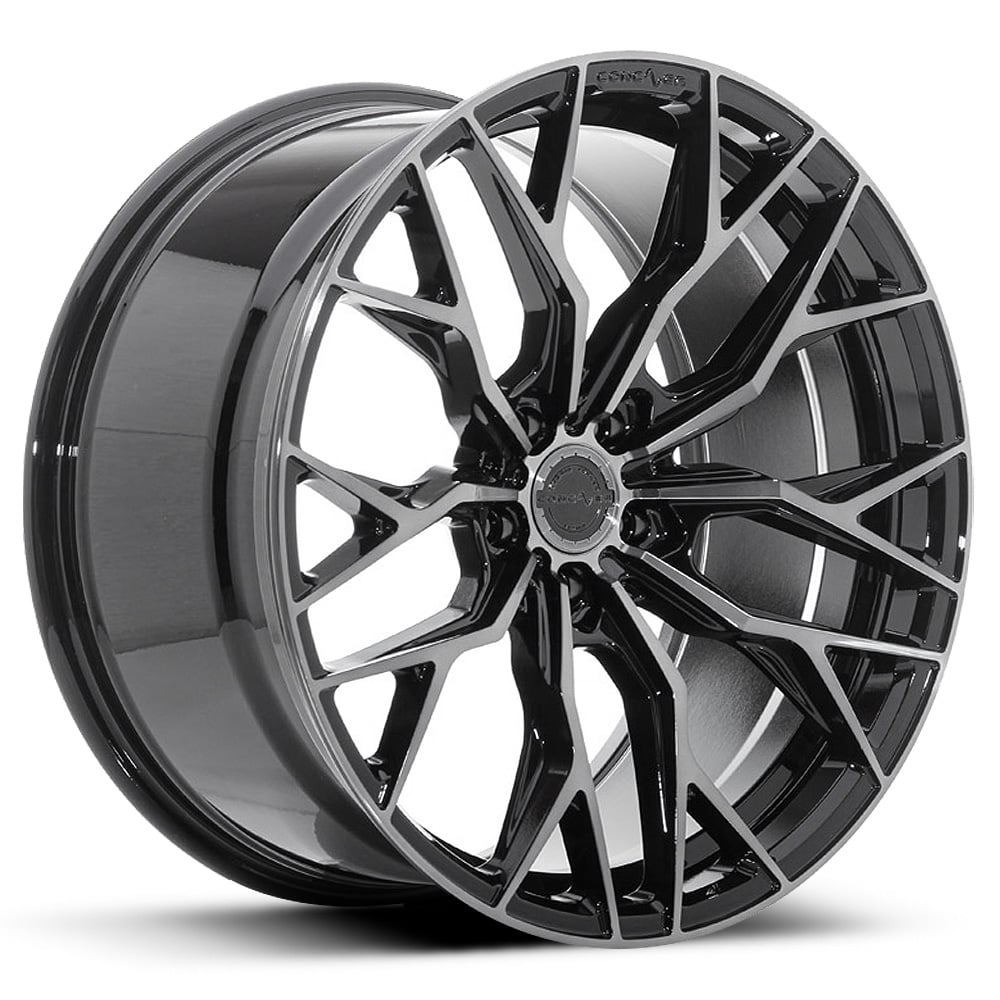 Concaver CVR1 - Gloss Black with Dark Tinted Brushed Face (Double Tinted)