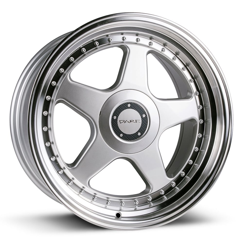 Dare Motorsport F5 - Silver with Polished Rim