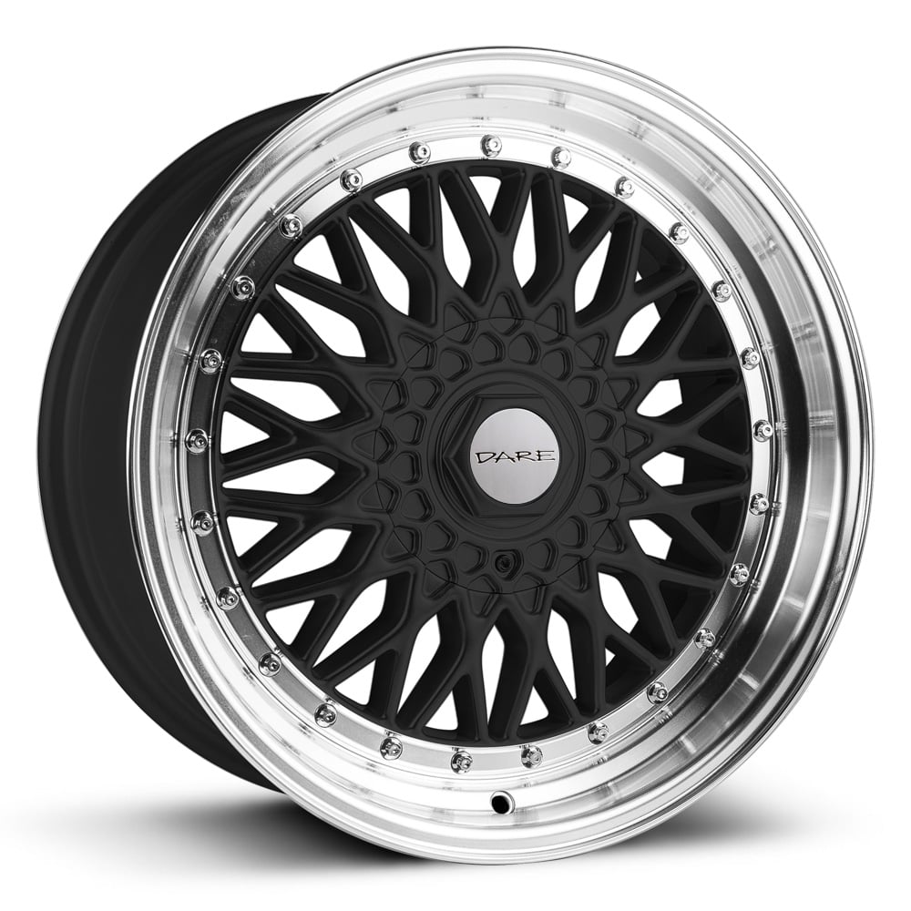 Dare Motorsport RS - Gloss Black with Polished Rim and Chrome Rivets