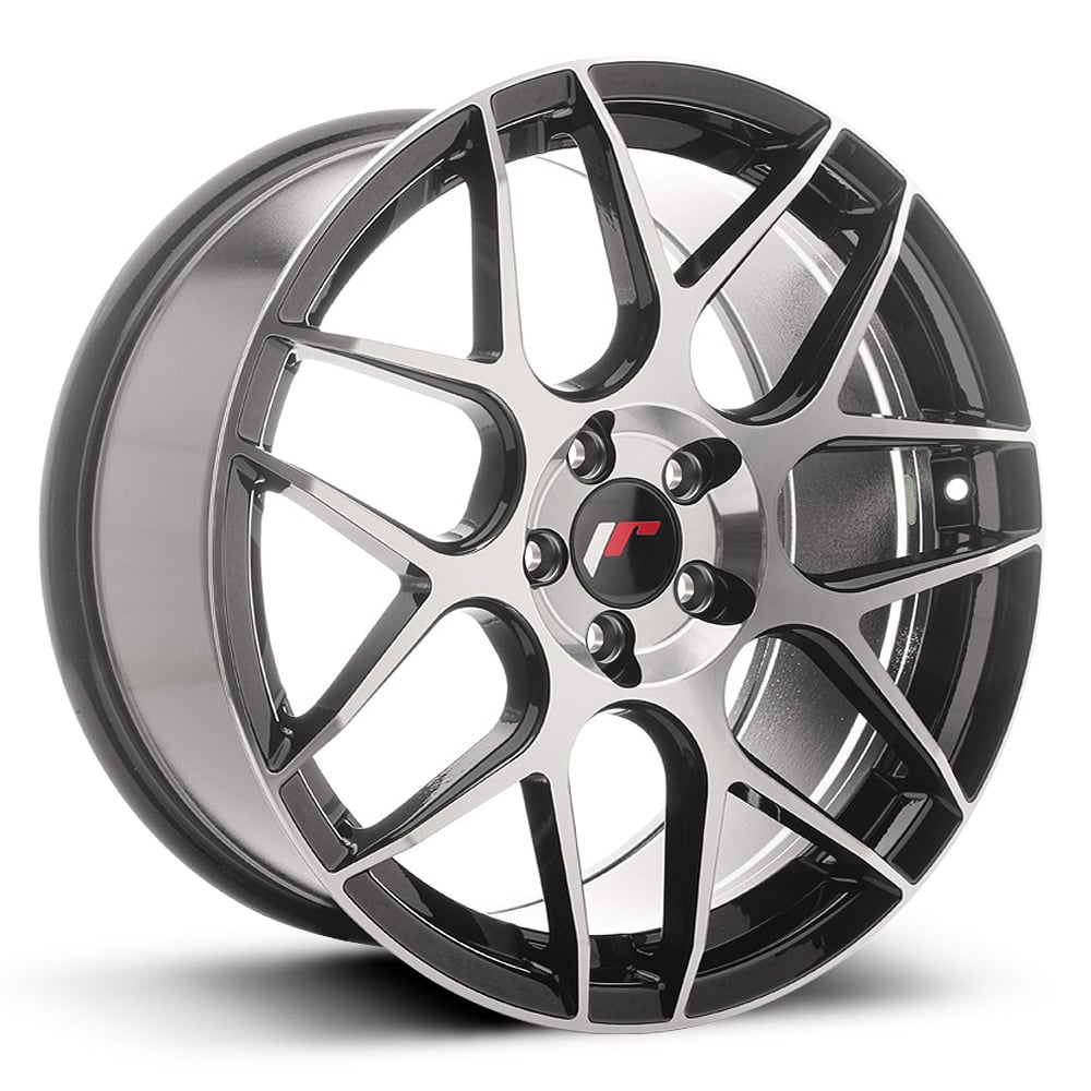 Japan Racing JR18 - Gloss Black with Polished Face