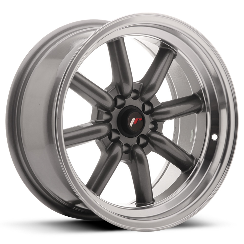 Japan Racing JR19-X - Gloss Gunmetal with Polished Lip