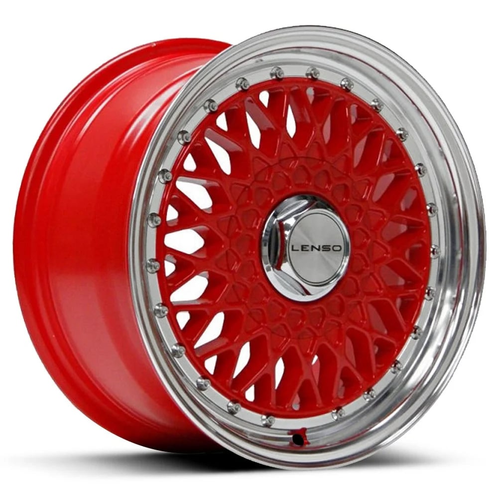 Lenso BSX - Red with Polished Rim