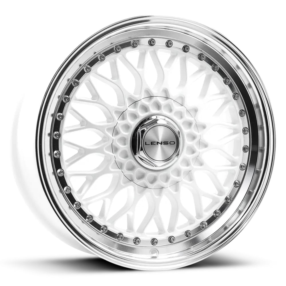 Lenso BSX - White with Polished Rim
