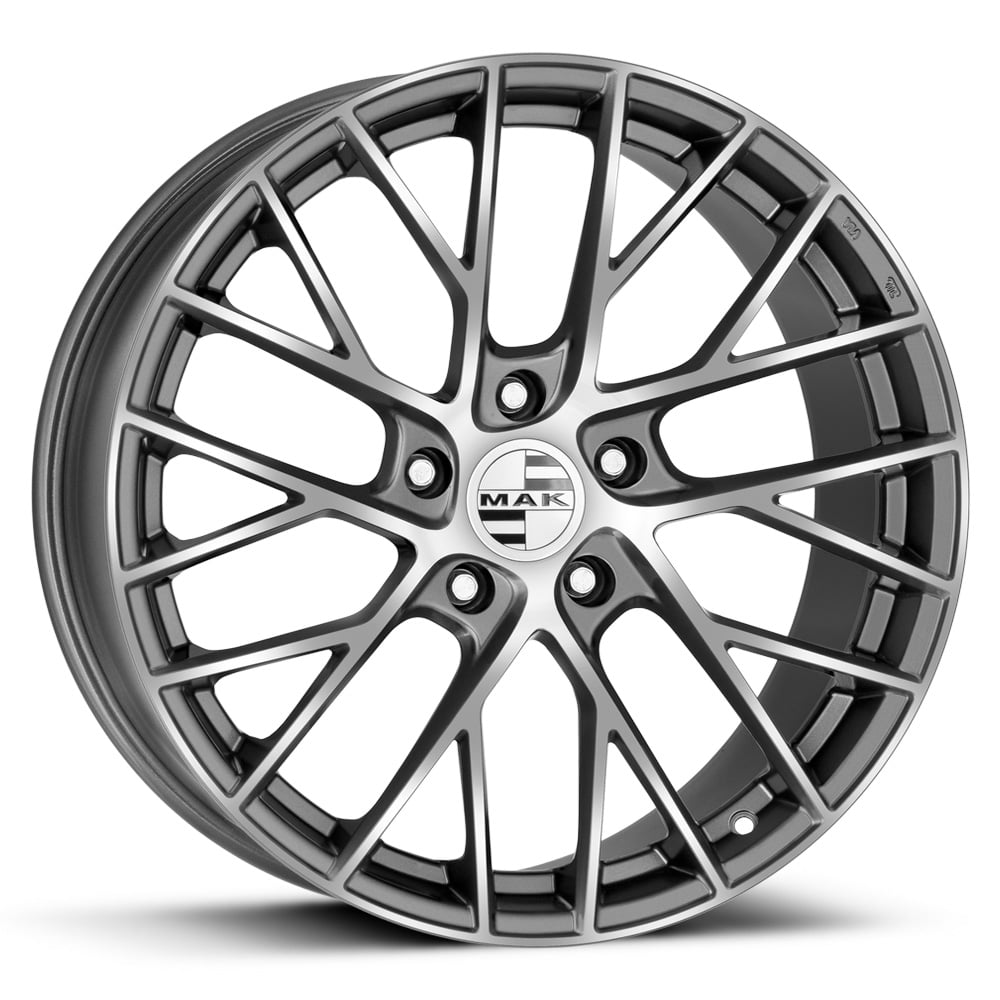 MAK Monza - Gloss Gunmetal with Polished Face