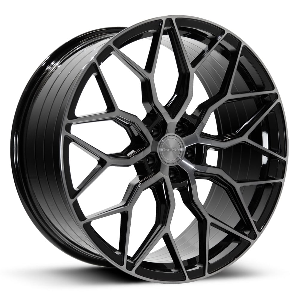 Riviera RF108 - Gloss Black with Dark Tint Polished Face