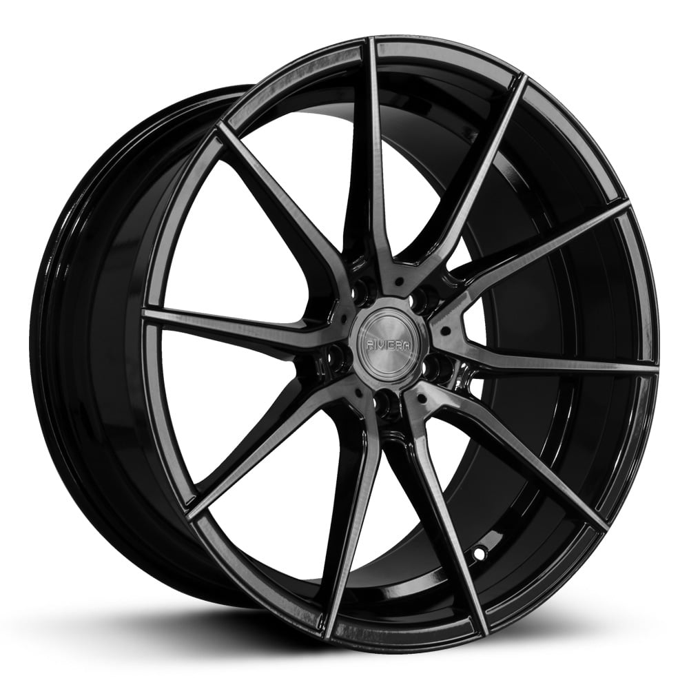 Riviera RV193 - Gloss Black with Dark Tint Polished Face