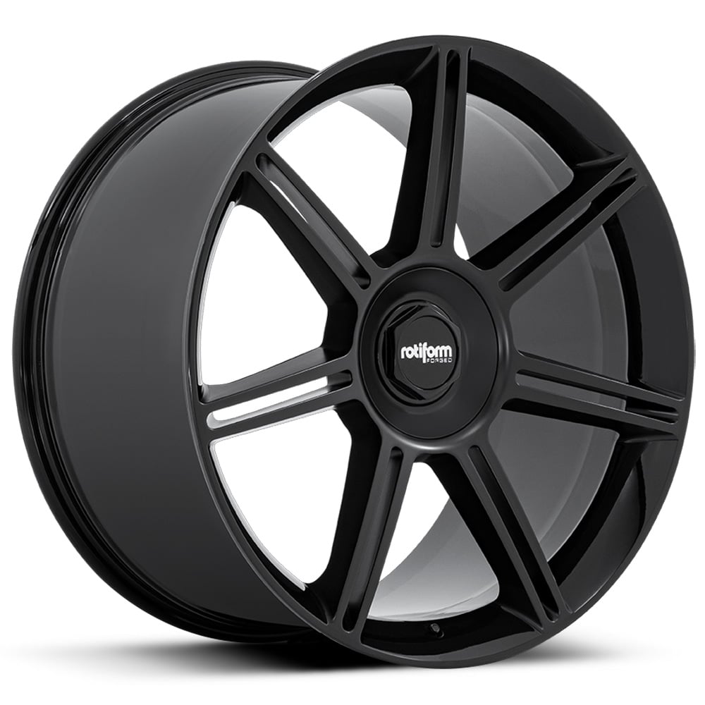 Rotiform FRA - Gloss Black with Matt Black Spokes