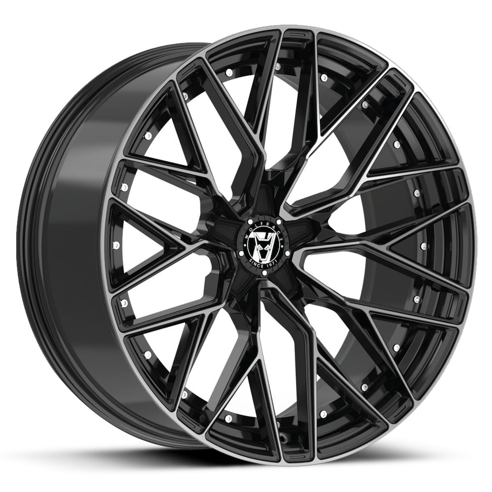 Wolfrace 71 Wolfsburg GTR - Gloss Black with Polished Face
