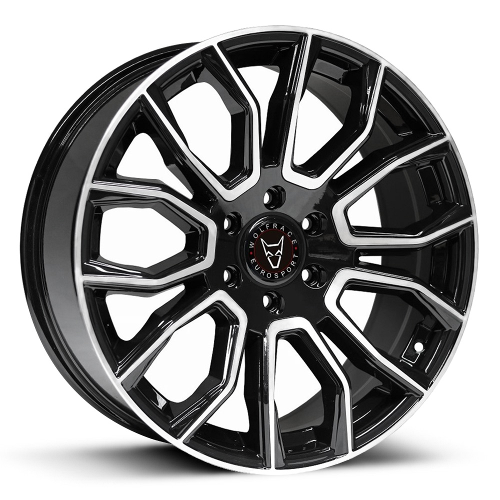 Wolfrace Eurosport Evoke X6 - Gloss Black with Polished Face