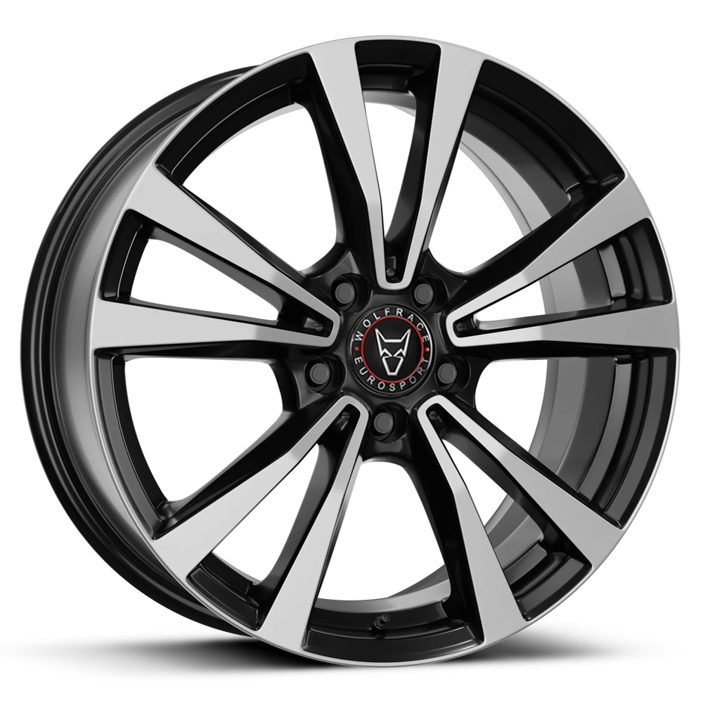 Wolfrace Eurosport M12X - Diamond Black with Polished Face