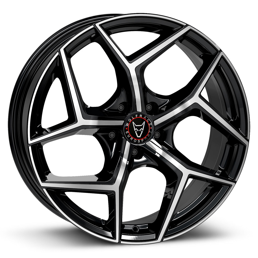 Wolfrace Eurosport Salento - Diamond Black with Polished Face