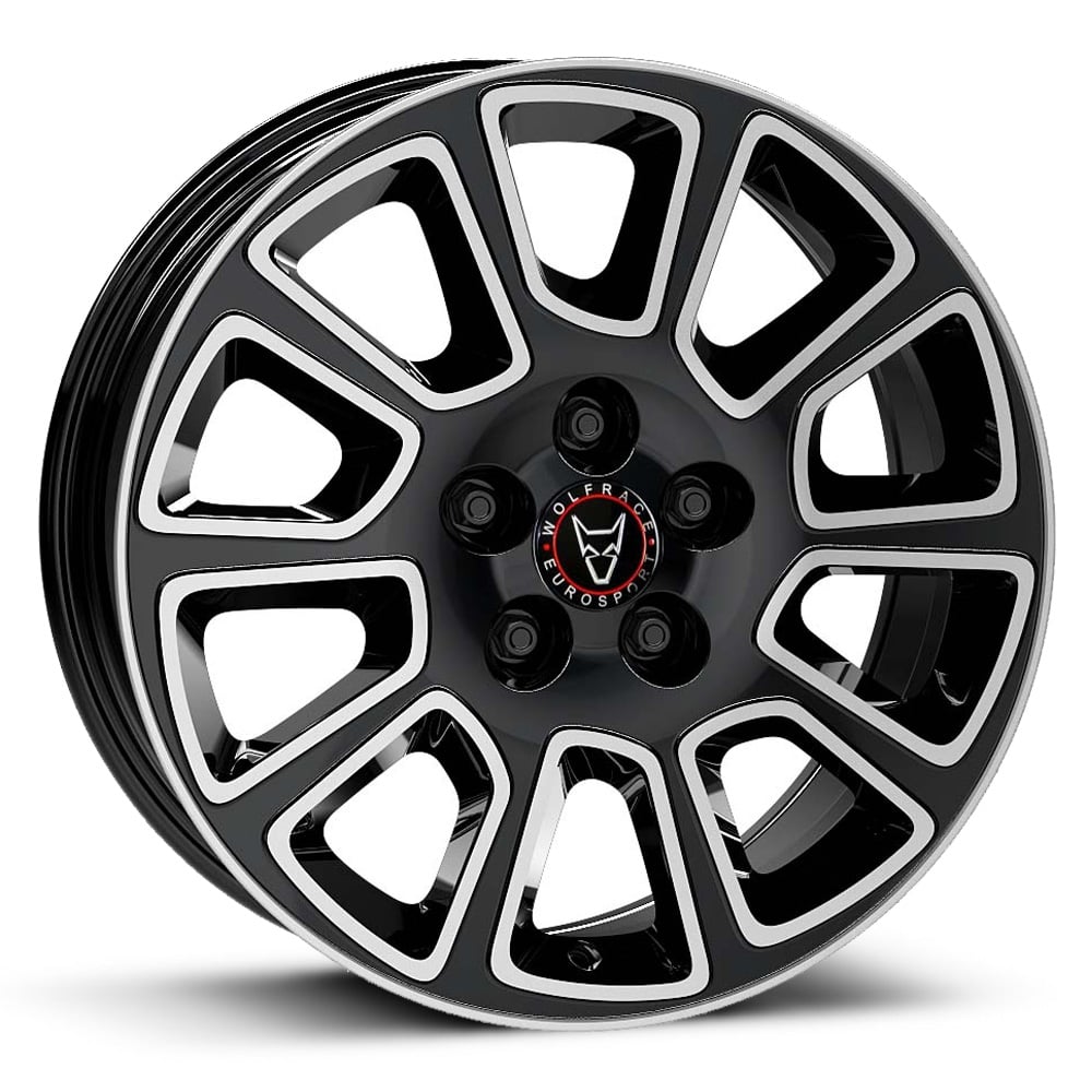 Wolfrace Eurosport Transporter 2 (TP2-6) - Diamond Black with Polished Face