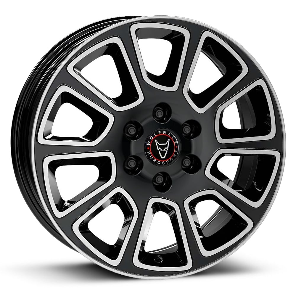 Wolfrace Eurosport Transporter 2 (TP2-6) - Diamond Black with Polished Face