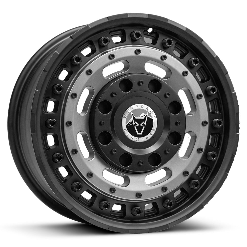 Wolfrace Explorer Slotmag - Matt Black with Gunmetal Centre